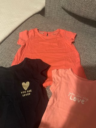 Lote 3 Camisetas Manga Corta Niña