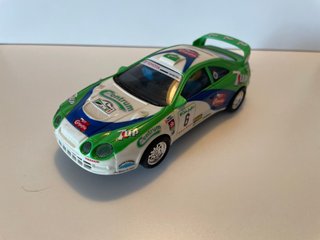 Scalextric SCX Toyota Celica 7-UP matchbox en caja