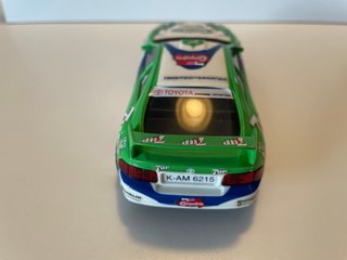 Scalextric SCX Toyota Celica 7-UP matchbox en caja
