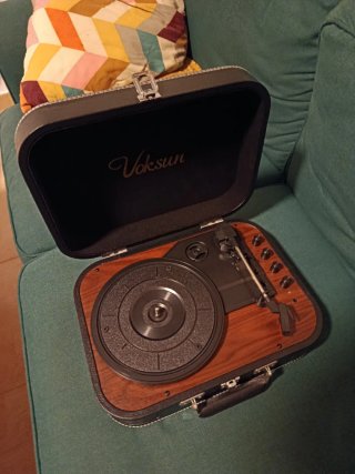 Tocadiscos Voksun Vintage Maleta