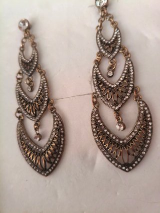 Pendientes vintage estilo antiguo