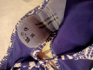 Bikini Oysho Azul y Blanco Talla M