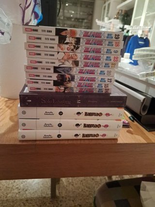Lote mangas Bleach, Ranma y Solo Leveling