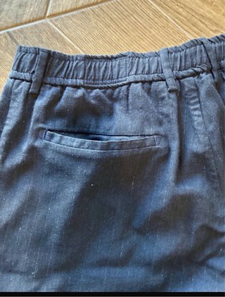 Pantalone uomo blu con laccetti
