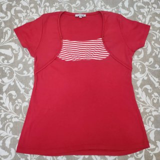 Camiseta manga corta cuello cuadrado Unce XL