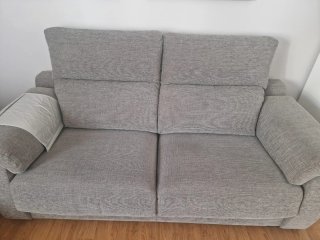 Sofás de tela gris