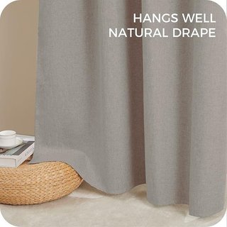 Cortinas Opacas Beige 2 Pzas