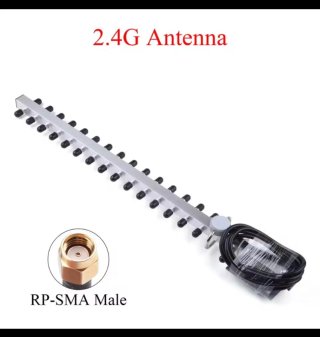Antena Yagi 2.4Ghz RP-SMA Macho