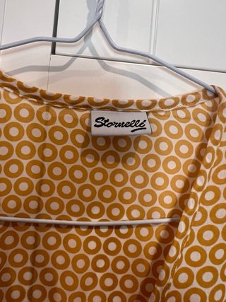 Blusa cruzada amarilla estampada T42/44