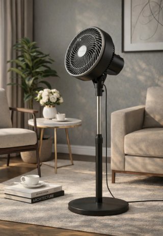 Ventilador DVTECH Negro 90W 3 Velocidades