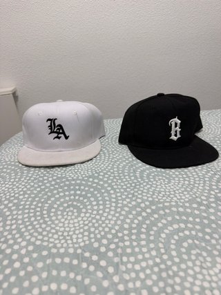 Gorras LA Negras y Blancas