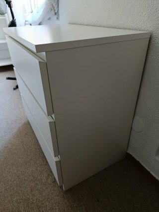 Cómoda IKEA MALM 3 cajones blanca