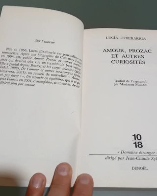 Libro amour prozac et autres curiosites