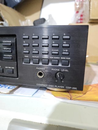 Reproductor CD Sony CDP 295 Negro
