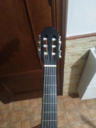 Guitarra flamenca Cadete negra