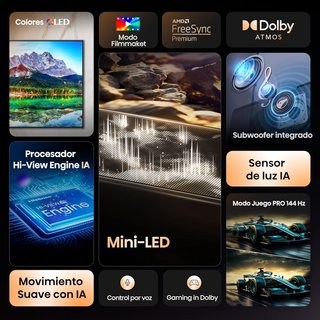 Hisense 65E8Q Mini LED Smart TV 144Hz