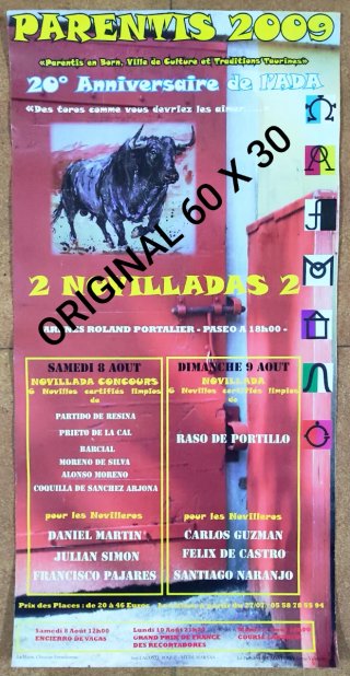 CARTEL TOROS PARENTIS 2009