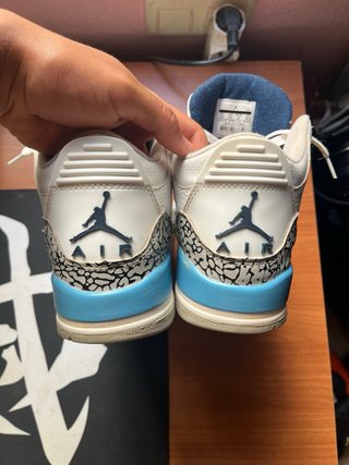 Zapatillas Air Jordan 3 Azul y Blanco