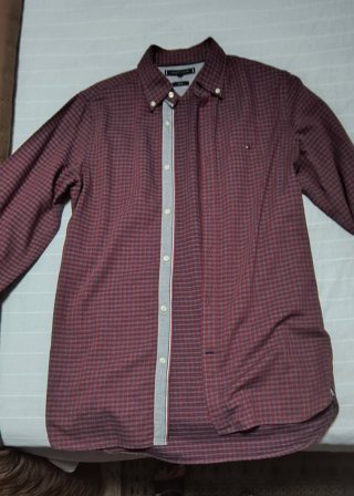 Camisa Tommy Hilfiger cuadros manga larga