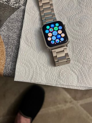 Apple Watch Plata con Correa Metálica