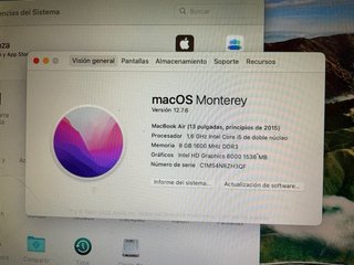 MacBook Air 13 2015 Plata
