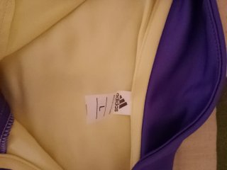 Chándal Adidas Real Madrid Morado/Amarillo