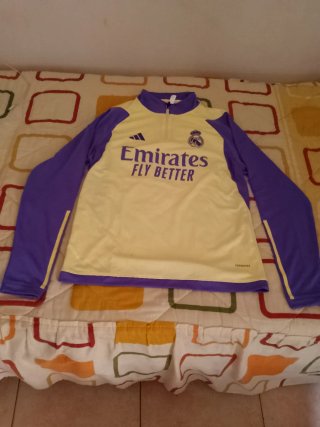 Chándal Adidas Real Madrid Morado/Amarillo