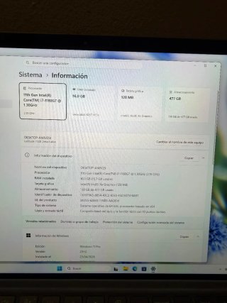 Portátil Dell i7