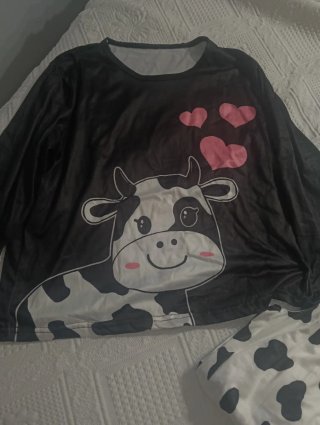 Pijama Vaca Corazones Talla S