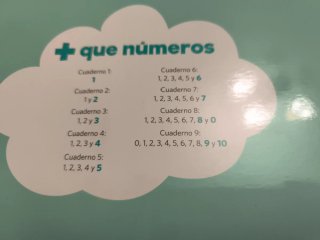 + QUE NUMEROS CUADERNO 8