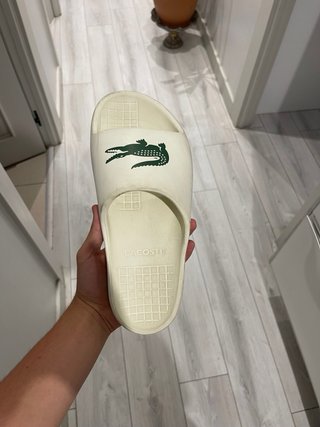 Chanclas Lacoste Beige/Verde
