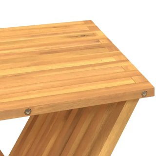 Taburete Plegable Teca Maciza