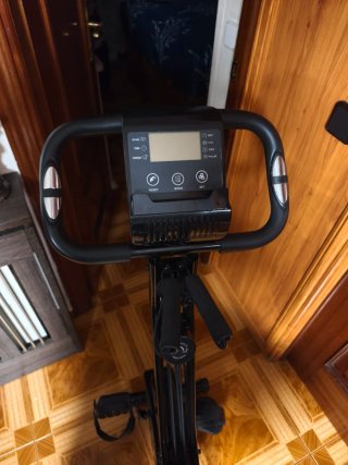 Bicicleta Estática Plegable Negra