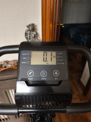 Bicicleta Estática Plegable Negra