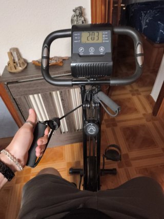 Bicicleta Estática Plegable Negra