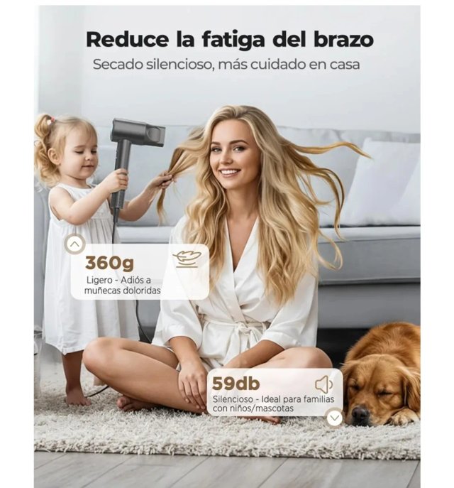 Secador de Pelo Haokoo Profesional Gris