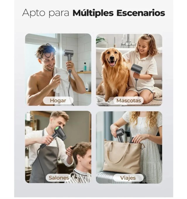 Secador de Pelo Haokoo Profesional Gris