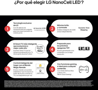 LG 43NANO80A6B televisor 43" 4K NanoCell
