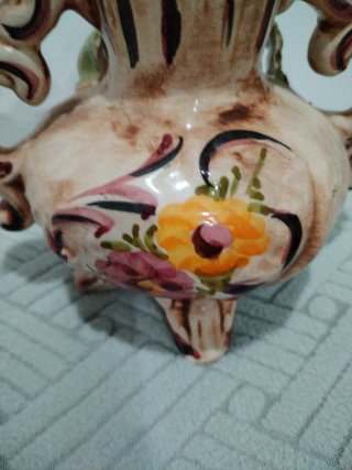 Jarrón Cerámica Capodimonte Flores