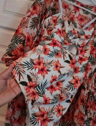 Bañador floral con abertura