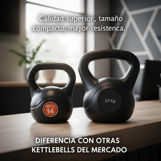 Pack 3 Pesas Rusas Kettlebell BSFIT 10-12-14kg