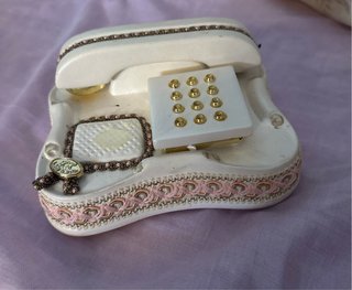 Joyero vintage teléfono