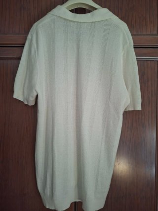 Polo Mango Talla L Blanco