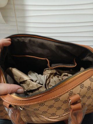 Bolso estampado monograma