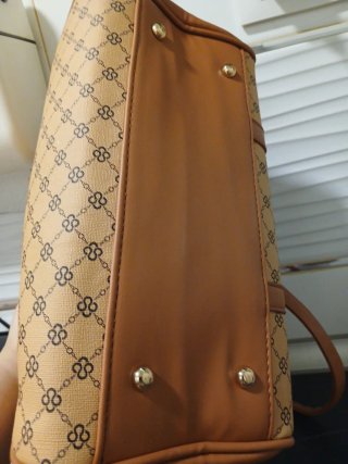 Bolso estampado monograma