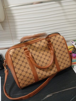 Bolso estampado monograma