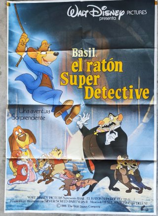 Póster Basil, el ratón Super Detective