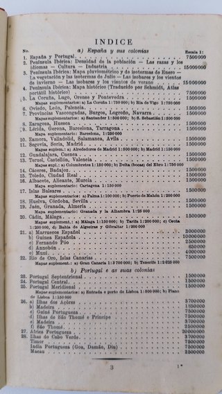 Librito "Atlas portátil" - 1936