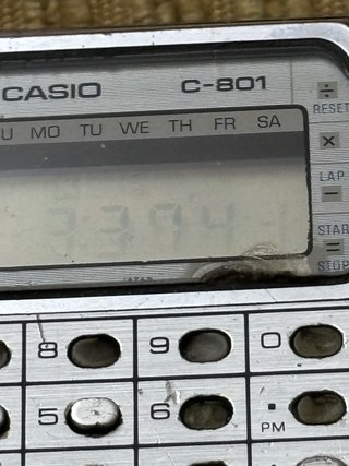 RELOJ CASIO C-801 133 “””PARA PIEZAS”””