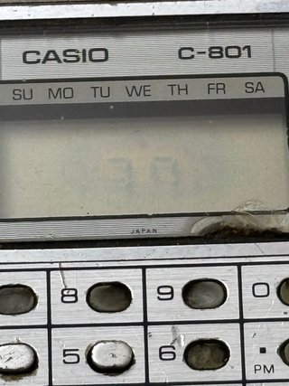 RELOJ CASIO C-801 133 “””PARA PIEZAS”””